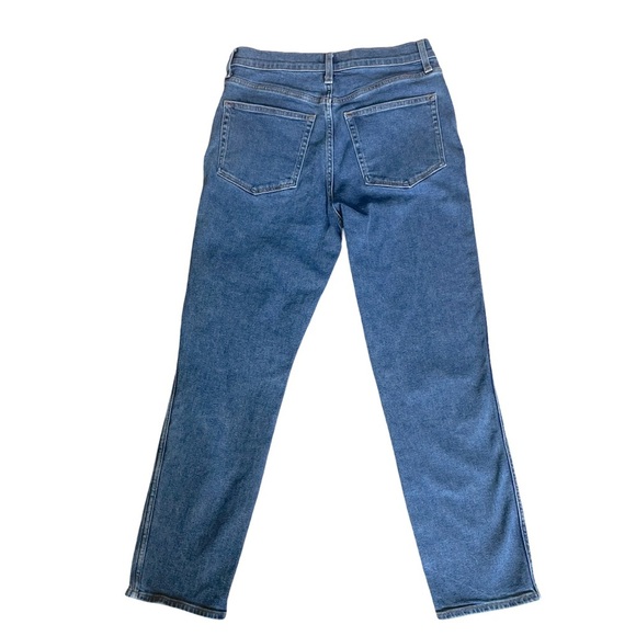 J. Crew Factory Classic Vintage High Rise Straight Leg Blue Denim Jeans Size 28 - Picture 4 of 13